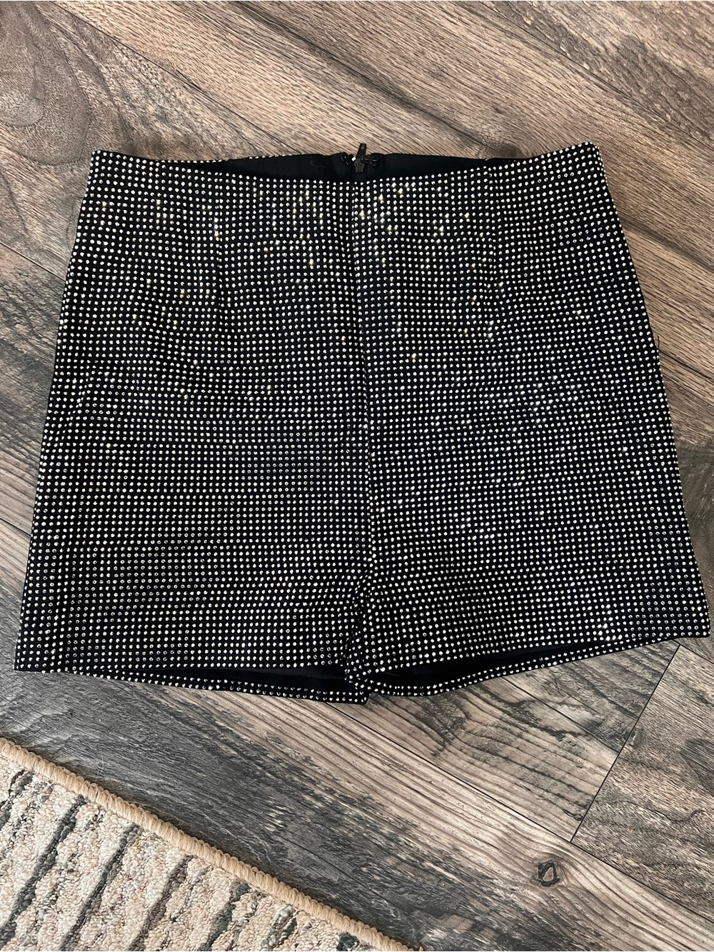 Silver Rhinestone Shorts